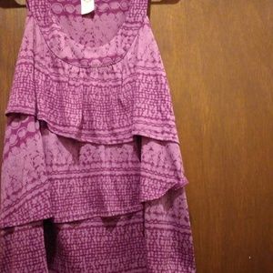 Faded Glory 3X ruffled top